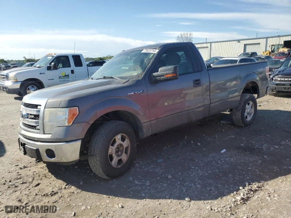 2013 Ford F-150 XL with VIN 1FTNF1EF8DKD95210, listed as a Copart auction lot 72623714 with 203,380 mi miles and Salvage Title. Bid and sale history available at carsss.com. Image 1.