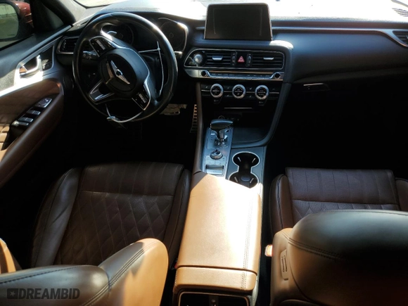2020 Genesis G70 3.3T with VIN KMTG34LEXLU057731, listed as a Copart auction lot 48794325 with 93,504 mi miles and Salvage Title. Bid and sale history available at carsss.com. Image 8.