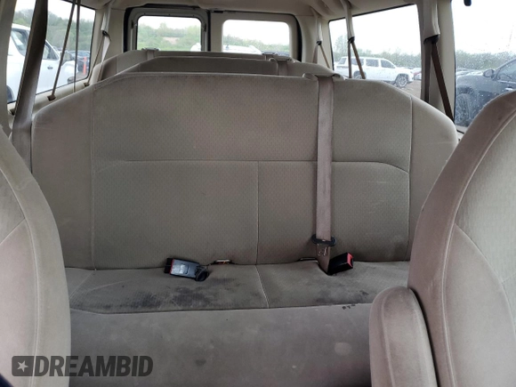 2008 Ford Econoline Passenger XL with VIN 1FBNE31LX8DB42236, listed as a Copart auction lot 55294215 with 150,809 mi miles and Salvage title. Bid and sale history available at DreamBid. Image 10.