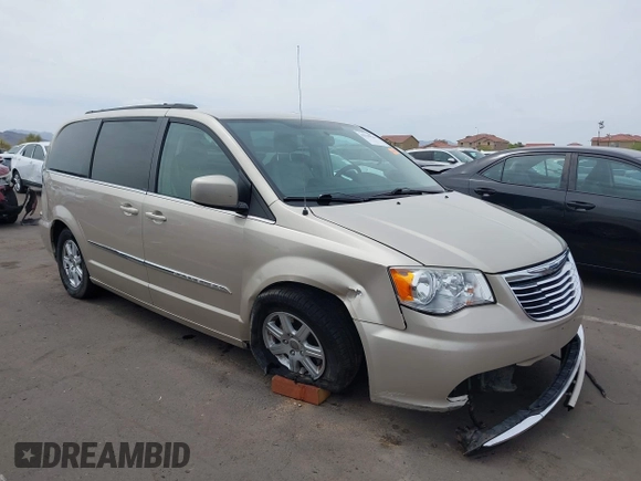 2012 Chrysler Town & Country Touring with VIN 2C4RC1BG8CR362649, listed as a IAAI auction lot 41929036 with 162,870 mi miles. Bid and sale history available at carsss.com. Image 1.