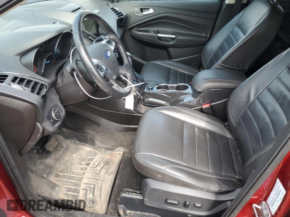 2015 Ford Escape Titanium with VIN 1FMCU9J93FUC90332, listed as a Copart auction lot 52861535 with 129,894 mi miles and Clean Title. Bid and sale history available at DreamBid. Image 7.