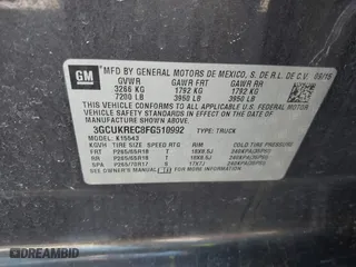 2015 Chevrolet Silverado 1500 LT with VIN 3GCUKREC8FG510992, listed as a IAAI auction lot 41966354 with 176,347 mi miles. Bid and sale history available at carsss.com. Image 9.