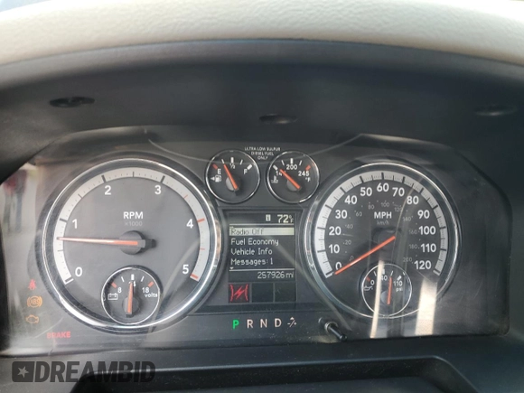 2010 Dodge 2500 SLT with VIN 3D7UT2CL4AG117853, listed as a Copart auction lot 56687305 with 257,926 mi miles and Clean Title. Bid and sale history available at DreamBid. Image 9.