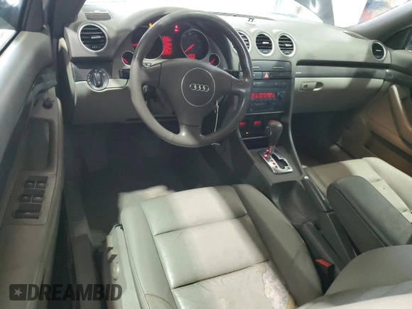 2005 Audi A4 1.8T with VIN WAUAC48H85K009633, listed as a Copart auction lot 85316874 with 97,936 mi miles and Salvage Title. Bid and sale history available at carsss.com. Image 8.