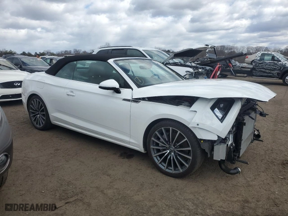 2019 Audi A5 Cabriolet Prestige with VIN WAU2NGF51KN009878, listed as a Copart auction lot 48021945 with NaN miles and Salvage Title. Bid and sale history available at carsss.com. Image 4.