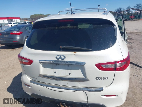 2015 Infiniti QX60 with VIN 5N1AL0MM0FC504172, listed as a IAAI auction lot 41977566 with 128,196 mi miles and . Bid and sale history available at DreamBid. Image 16.