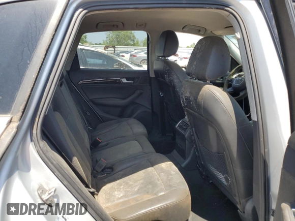 2013 Audi Q5 Premium with VIN WA1CFAFPXDA016741, listed as a Copart auction lot 52041075 with 0 mi miles and Salvage Title. Bid and sale history available at carsss.com. Image 10.