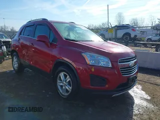 2015 Chevrolet Trax LT with VIN KL7CJLSB4FB110554, listed as a IAAI auction lot 42000016 with 125,959 mi miles. Bid and sale history available at carsss.com. Image 1.
