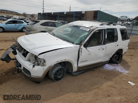 2002 Ford Explorer Eddie Bauer with VIN 1FMZU74W02ZA70532, listed as a Copart auction lot 50818955 with Not Provided miles and Salvage Title. Bid and sale history available at DreamBid. Image 1.