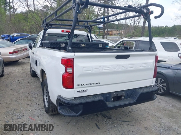 2020 Chevrolet Silverado 1500 Work Truck with VIN 3GCNWAEH7LG110780, listed as a IAAI auction lot 41924627 with 104,653 mi miles. Bid and sale history available at carsss.com. Image 3.
