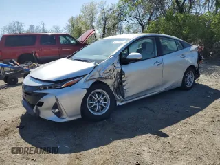 2020 Toyota Prius Prime LE with VIN JTDKARFP3L3129111, listed as a Copart auction lot 52462165 with 56,015 mi miles and Salvage Title. Bid and sale history available at carsss.com. Image 1.