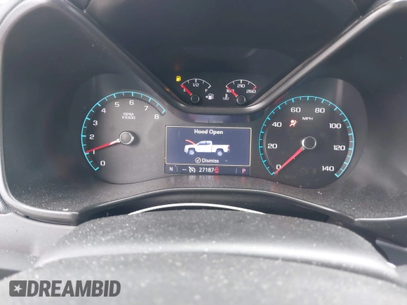 2021 Chevrolet Colorado 4WD Z71 with VIN 1GCGTDEN7M1282445, listed as a IAAI auction lot 41737419 with 27,187 mi miles and . Bid and sale history available at DreamBid. Image 7.