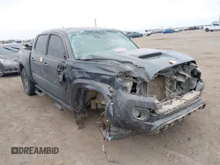 2023 Toyota Tacoma 4WD SR with VIN 3TMCZ5AN6PM554838, listed as a IAAI auction lot 41215603 with 1 mi miles. Bid and sale history available at carsss.com. Image 6.