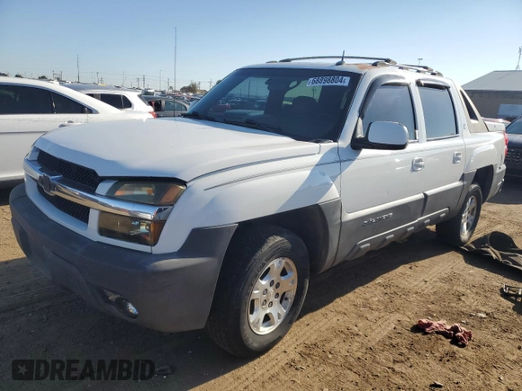 2003 Chevrolet Avalanche with VIN 3GNEK13T63G109579, listed as a Copart auction lot 68898804 with 0 mi miles and Salvage Title. Bid and sale history available at carsss.com. Image 1.