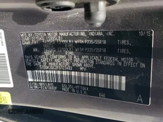 2015 Toyota Sienna Limited with VIN 5TDDK3DC2FS123483, listed as a Copart auction lot 61663545 with 88,390 mi miles and Salvage title. Bid and sale history available at DreamBid. Image 13.
