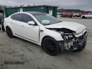 2015 Kia Cadenza Premium with VIN KNALN4D76F5191039, listed as a Copart auction lot 80936574 with 135,299 mi miles and Salvage Title. Bid and sale history available at carsss.com. Image 4.