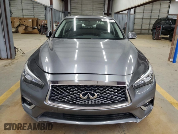 2019 Infiniti Q50 Luxe with VIN JN1EV7AR2KM554667, listed as a Copart auction lot 62788934 with 27,606 mi miles and Salvage Title. Bid and sale history available at carsss.com. Image 5.