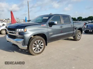 2021 Chevrolet Silverado 1500 LT with VIN 3GCUYDED7MG191155, listed as a Copart auction lot 61485595 with 78,504 mi miles and Salvage title. Bid and sale history available at DreamBid. Image 1.