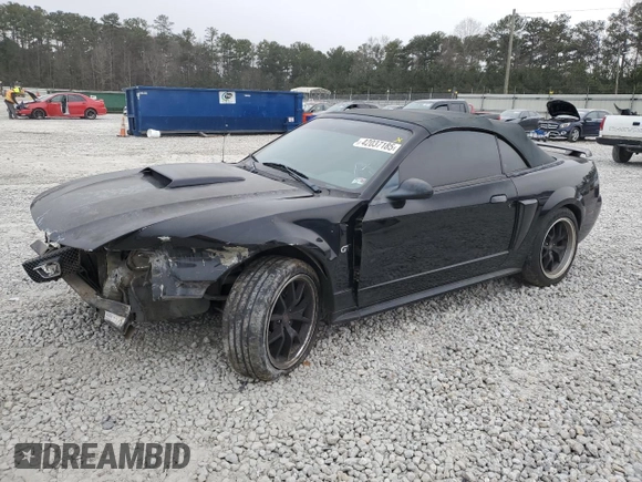 2002 Ford Mustang GT Deluxe with VIN 1FAFP45X82F161625, listed as a Copart auction lot 42037185 with 195,870 mi miles and Clean title. Bid and sale history available at DreamBid. Image 1.