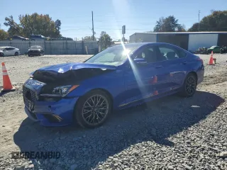 2020 Genesis G80 3.8L with VIN KMTFN4JE4LU329537, listed as a Copart auction lot 76778194 with 30,346 mi miles and Salvage Title. Bid and sale history available at carsss.com. Image 1.