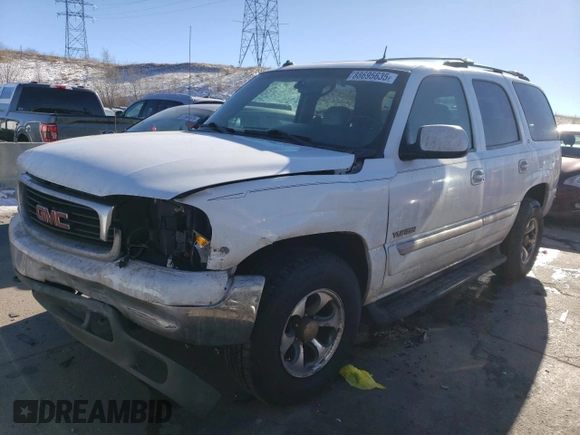 2003 GMC Yukon SLE with VIN 1GKEK13Z13R249251, listed as a Copart auction lot 88695635 with 189,129 mi miles and Salvage Title. Bid and sale history available at carsss.com. Image 1.