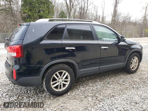 2014 Kia Sorento LX with VIN 5XYKT3A62EG529987, listed as a Copart auction lot 52439325 with 0 mi miles and Clean Title. Bid and sale history available at carsss.com. Image 3.