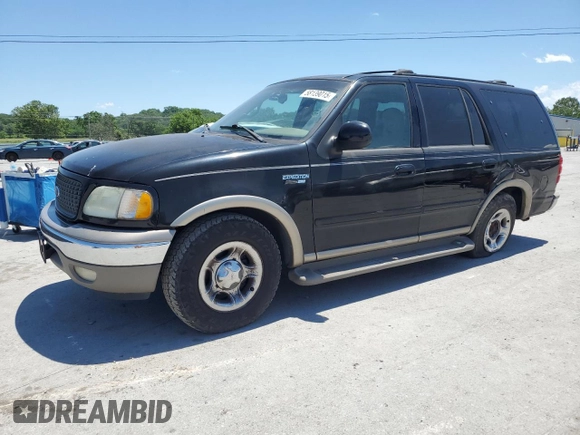 2002 Ford Expedition Eddie Bauer with VIN 1FMRU17W82LA22014, listed as a Copart auction lot 58139015 with Not provided miles and Salvage title. Bid and sale history available at DreamBid. Image 1.