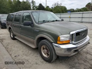2000 Ford Excursion Limited with VIN 1FMNU42L5YEC60493, listed as a Copart auction lot 75021544 with 316,622 mi miles and Salvage title. Bid and sale history available at DreamBid. Image 4.