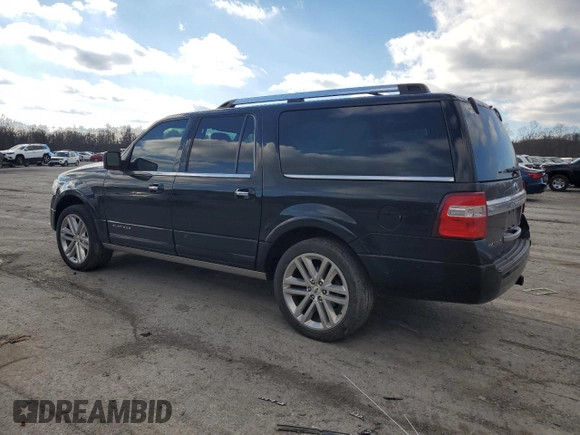 2017 Ford Expedition EL Platinum with VIN 1FMJK1MT8HEA38742, listed as a Copart auction lot 82346604 with 132,411 mi miles and Salvage Title. Bid and sale history available at carsss.com. Image 2.