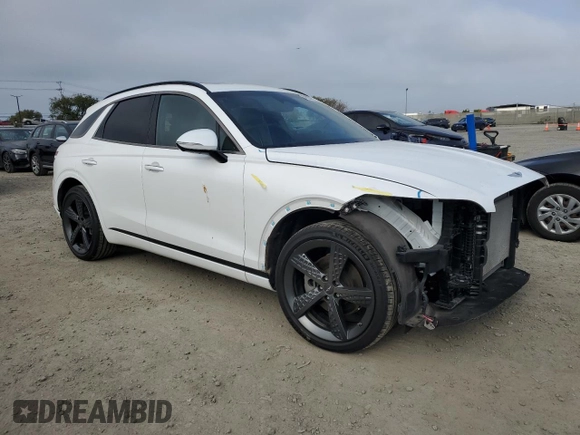 2022 Genesis GV70 2.5T with VIN KMUMADTB9NU057748, listed as a Copart auction lot 50538125 with 30,387 mi miles and Salvage title. Bid and sale history available at DreamBid. Image 4.