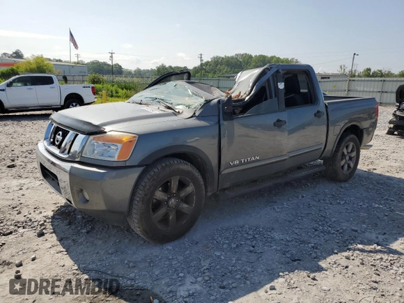 2015 Nissan Titan SV with VIN 1N6BA0ED8FN505603, listed as a Copart auction lot 59299075 with 160,031 mi miles and Non repairable. Bid and sale history available at DreamBid. Image 1.