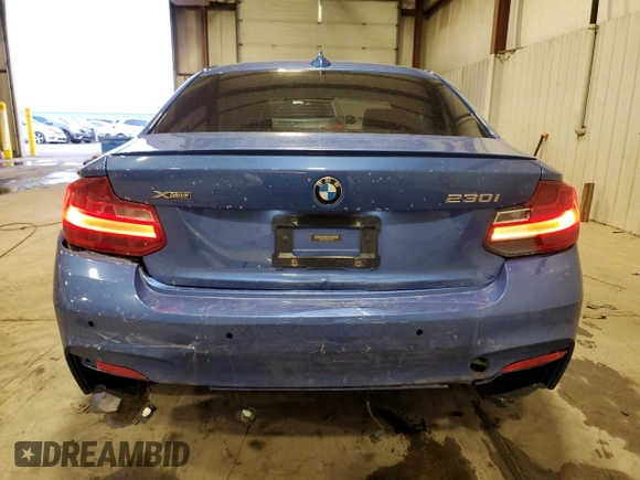 2017 BMW 2 Series 230i xDrive with VIN WBA2H9C32H7A25822, listed as a Copart auction lot 88751265 with 50,349 mi miles and Salvage Title. Bid and sale history available at carsss.com. Image 6.