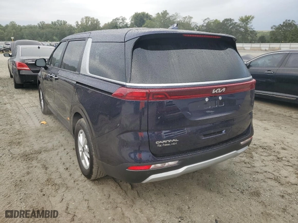 2024 Kia Carnival LX with VIN KNDNB4H33R6442142, listed as a Copart auction lot 71405804 with 3,056 mi miles and Salvage Title. Bid and sale history available at carsss.com. Image 2.