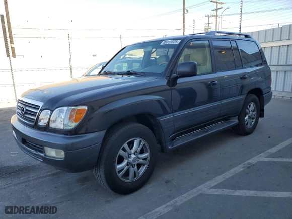 2004 Lexus LX 470 with VIN JTJHT00W343541138, listed as a Copart auction lot 89010625 with 253,826 mi miles and Salvage Title. Bid and sale history available at carsss.com. Image 1.