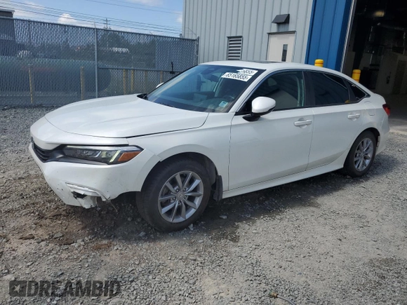 2022 Honda Civic EX with VIN 2HGFE2F3XNH117629, listed as a Copart auction lot 65165855 with 37,994 mi miles and Salvage title. Bid and sale history available at DreamBid. Image 1.