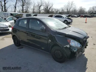 2017 Mitsubishi Mirage ES with VIN ML32A3HJ4HH002029, listed as a Copart auction lot 48679835 with 91,427 mi miles and Salvage Title. Bid and sale history available at carsss.com. Image 4.
