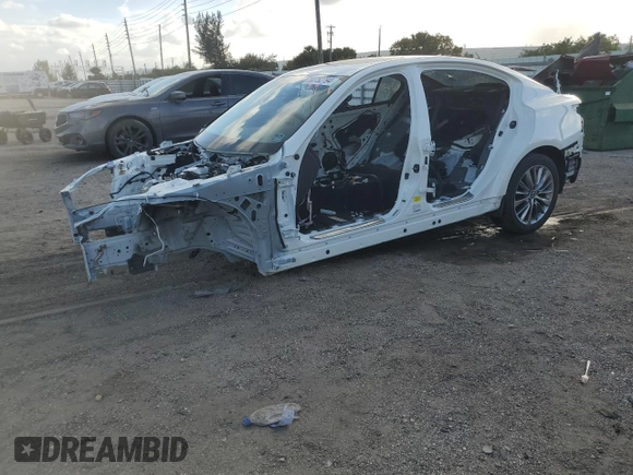 2024 Infiniti Q50 Red Sport 400 with VIN JN1FV7DP5RM660054, listed as a Copart auction lot 80752794 with Not Provided miles and Non Repairable. Bid and sale history available at DreamBid. Image 1.
