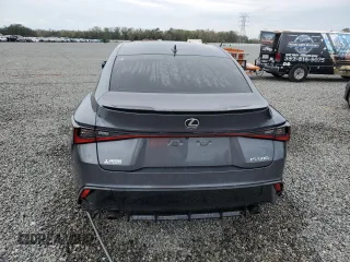 2023 Lexus IS with VIN JTHAP1D20P5002151, listed as a Copart auction lot 85615874 with 36,612 mi miles and Salvage Title. Bid and sale history available at carsss.com. Image 6.
