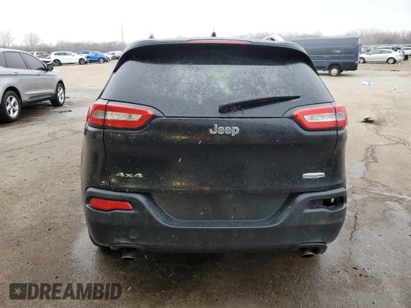 2014 Jeep Cherokee Latitude with VIN 1C4PJMCS9EW128600, listed as a Copart auction lot 43817505 with Not Provided miles and Salvage Title. Bid and sale history available at DreamBid. Image 6.