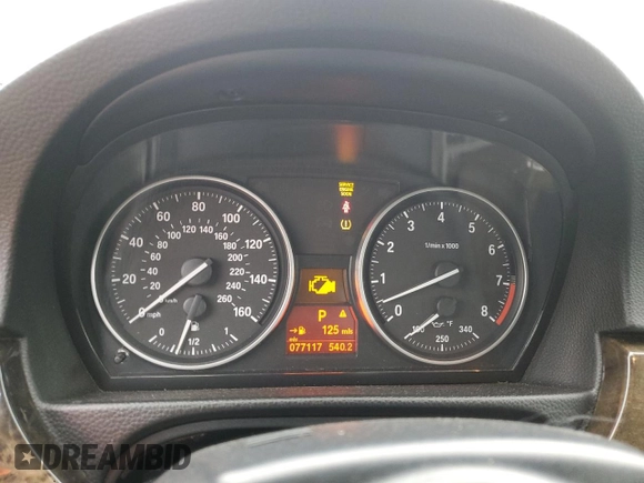 2010 BMW 3 Series 335i with VIN WBAWL7C50AP476272, listed as a Copart auction lot 74719554 with 77,117 mi miles and Salvage Title. Bid and sale history available at carsss.com. Image 9.