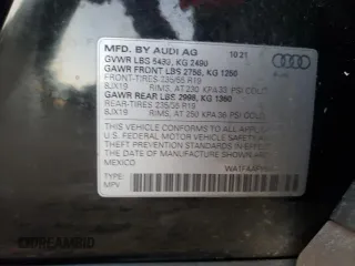 2022 Audi Q5 S line Prestige z VIN WA1FAAFY5N2027730, wystawiony jako Copart lot #82161724 z przebiegiem 114 690 mil mil oraz Szkoda całkowita • Salvage title. Historia ofert i sprzedaży dostępna na DreamBid. Obrazek 15.