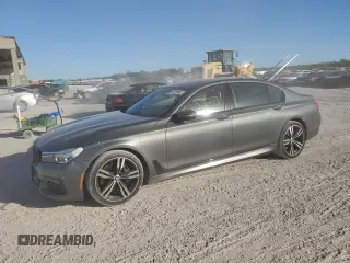 2019 BMW 7 Series 740i with VIN WBA7E2C55KB217471, listed as a Copart auction lot 37298003 with 53,293 mi miles. Bid and sale history available at carsss.com. Image 1.