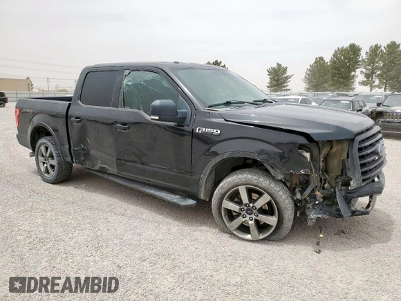 2015 Ford F-150 XLT with VIN 1FTEW1EF6FKD20492, listed as a Copart auction lot 57122105 with 126,576 mi miles and Salvage title. Bid and sale history available at DreamBid. Image 4.