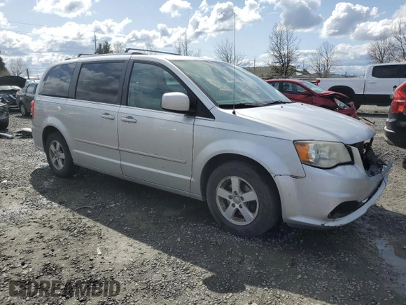 2011 Dodge Grand Caravan Crew with VIN 2D4RN5DG8BR755129, listed as a Copart auction lot 50531765 with 153,104 mi miles and Salvage Title. Bid and sale history available at DreamBid. Image 4.