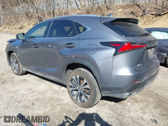 2021 Lexus NX with VIN JTJSARDZ8M2253108, listed as a IAAI auction lot 41790614 with 106,216 mi miles. Bid and sale history available at carsss.com. Image 3.