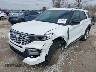 2021 Ford Explorer Platinum with VIN 1FM5K8HC6MGA92897, listed as a IAAI auction lot 41924566 with 27,456 mi miles and . Bid and sale history available at carsss.com. Image 2.