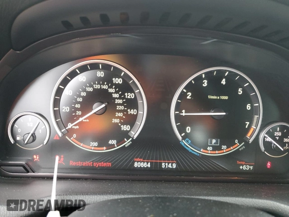 2016 BMW X4 xDrive35i with VIN 5UXXW5C53G0N92133, listed as a Copart auction lot 81996433 with 80,664 mi miles. Bid and sale history available at carsss.com. Image 9.
