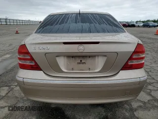2001 Mercedes-Benz C 320 with VIN WDBRF64J61F054850, listed as a Copart auction lot 51119775 with 191,227 mi miles and Salvage Title. Bid and sale history available at DreamBid. Image 6.
