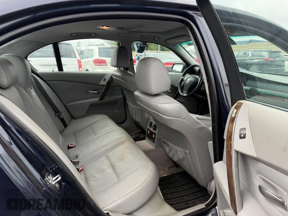 2005 BMW 5 Series 530i with VIN WBANA73575CR57148, listed as a Copart auction lot 72956964 with 138,524 mi miles and Clean Title. Bid and sale history available at DreamBid. Image 6.