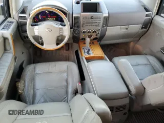 2005 Infiniti QX56 with VIN 5N3AA08C25N805477, listed as a Copart auction lot 80554204 with 197,257 mi miles and Salvage Title. Bid and sale history available at carsss.com. Image 8.